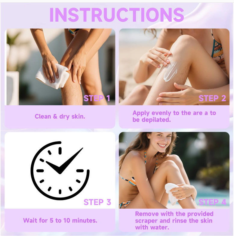 Gentle Spray Hair Removal Mousse - For all skin types - Works on face, legs, arms, underarms, back & bikini line