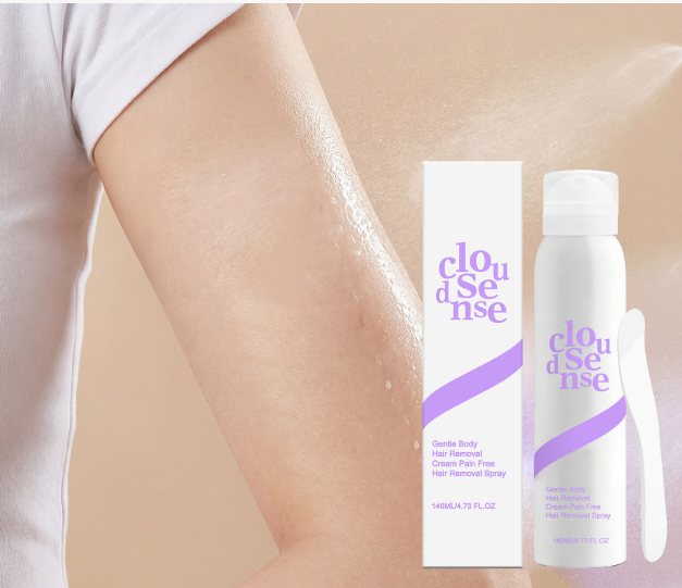 Gentle Spray Hair Removal Mousse - For all skin types - Works on face, legs, arms, underarms, back & bikini line